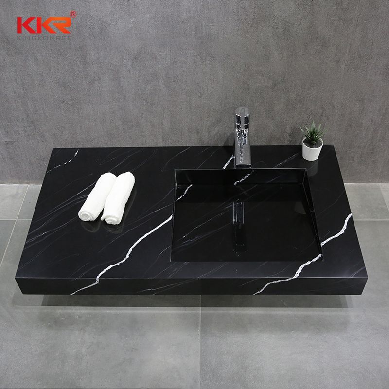2021 Latest Design Countertop Standing Sink Italian White Marble Sink/Basin for Hotel