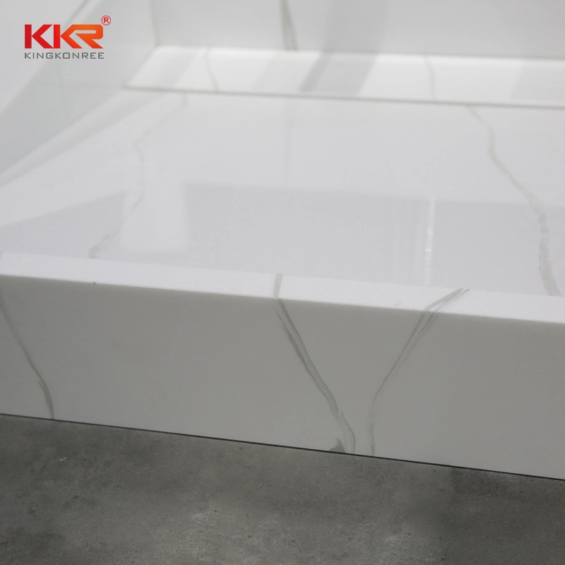 2021 Latest Design Countertop Standing Sink Italian White Marble Sink/Basin for Hotel