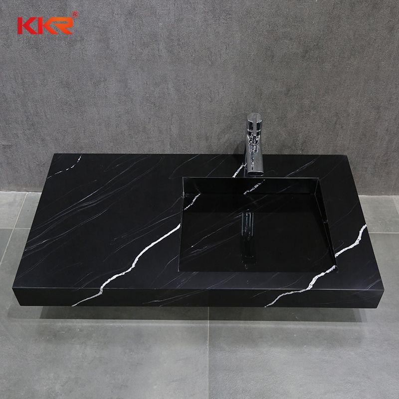 2021 Latest Design Countertop Standing Sink Italian White Marble Sink/Basin for Hotel