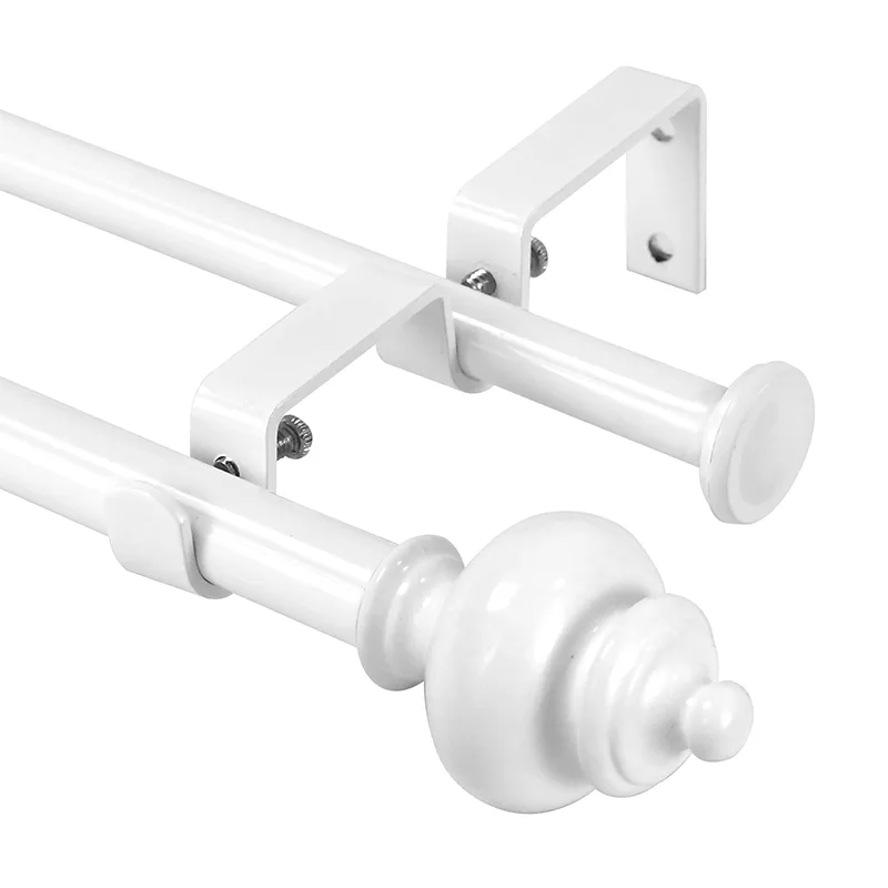 How Does a 120 Inch Calabash Shaped Curtain Rod Transform Large Windows Compared to Standard Rods?