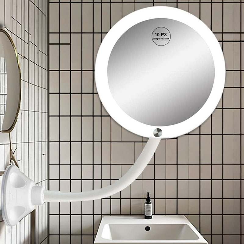 Are There Magnifying Mirrors with Lights Suitable for Low-Light Bathrooms