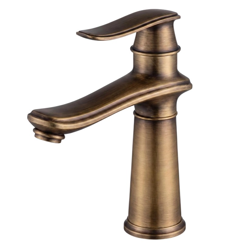 What Finish Options Are Available for an Antique Brass Basin Faucet Besides Matte