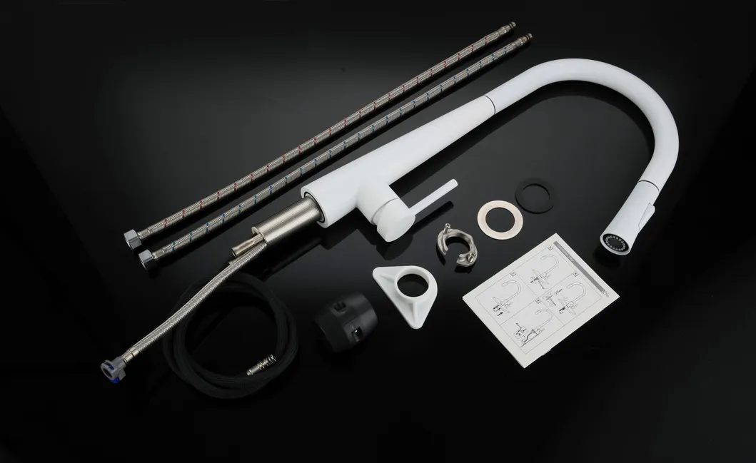 304 Stainless Steel Sink Water Faucets Rose Gold Pull out Kitchen Mixer Faucet