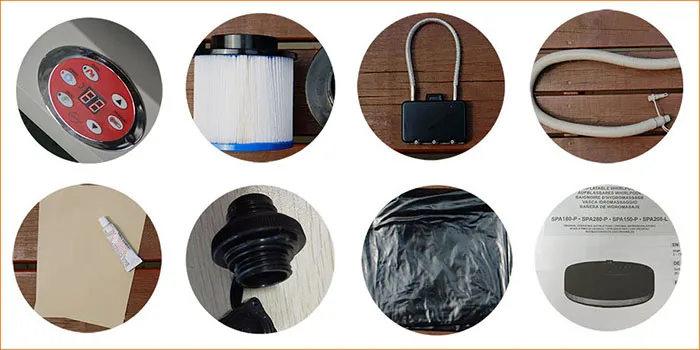 4 Person Blow up SPA (pH050010 Light Grey)