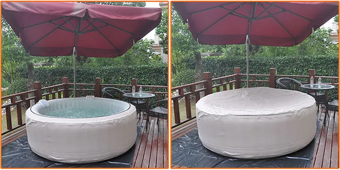 4 Person Blow up SPA (pH050010 Light Grey)