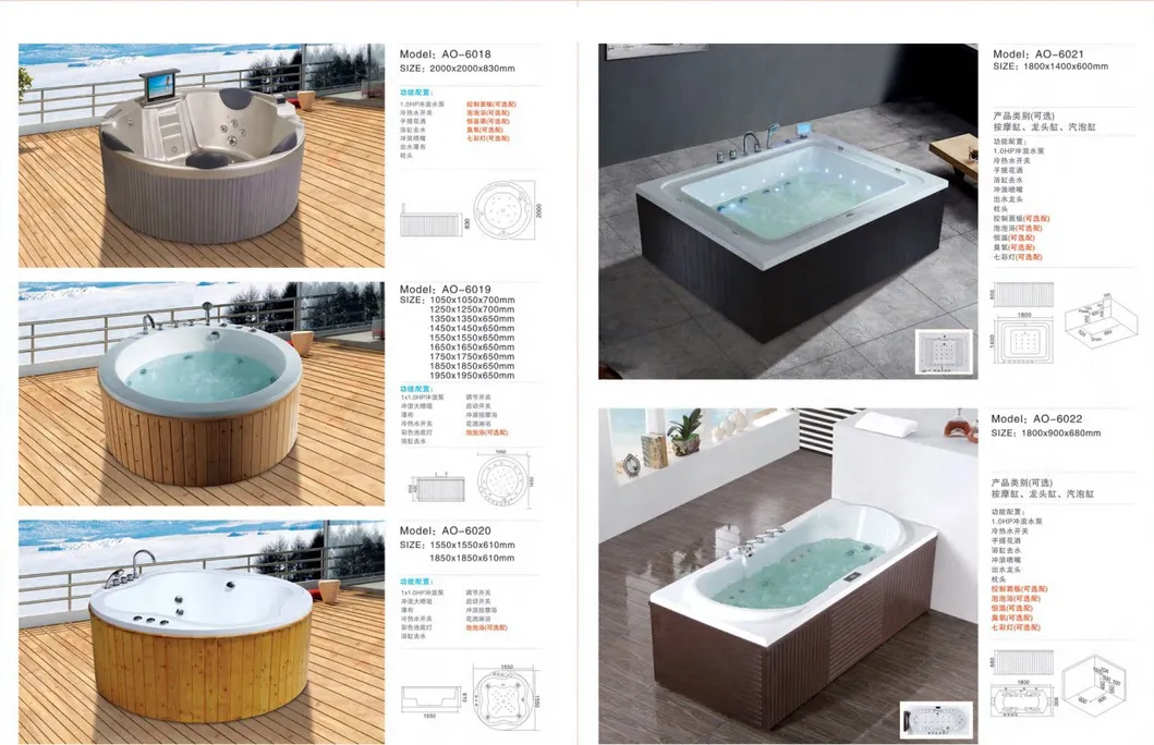 Acrylic Skirted Material Freestanding Soaking Bathtub