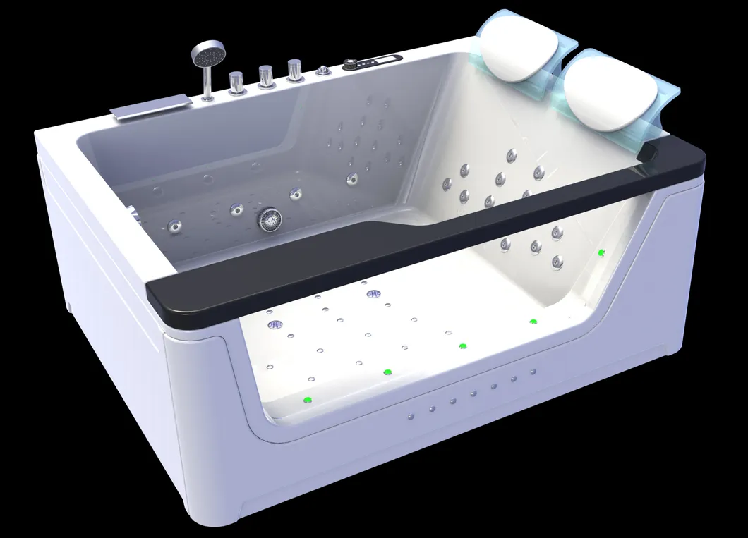 Apron Install Sex Couple European Style Bathtub with Jacuzzi Function
