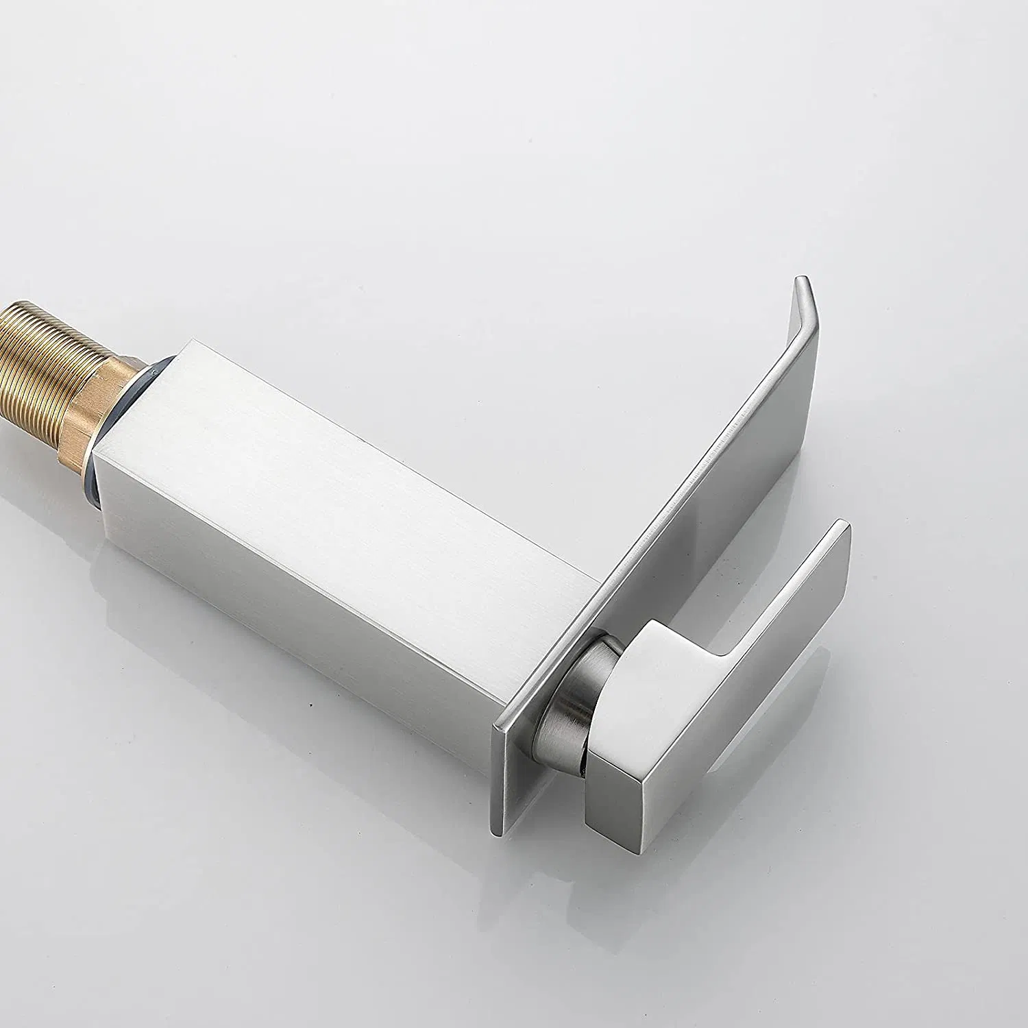 Aquacubic Lead Free Brass Basin Faucet Brushed Nickel Faucets Mixers Taps Bathroom Faucets