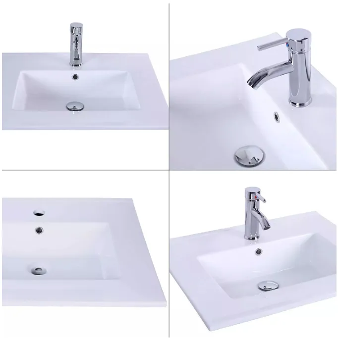 Aquacubic Modern Ceramic Top Mount Upc Certificate Bathroom Sink