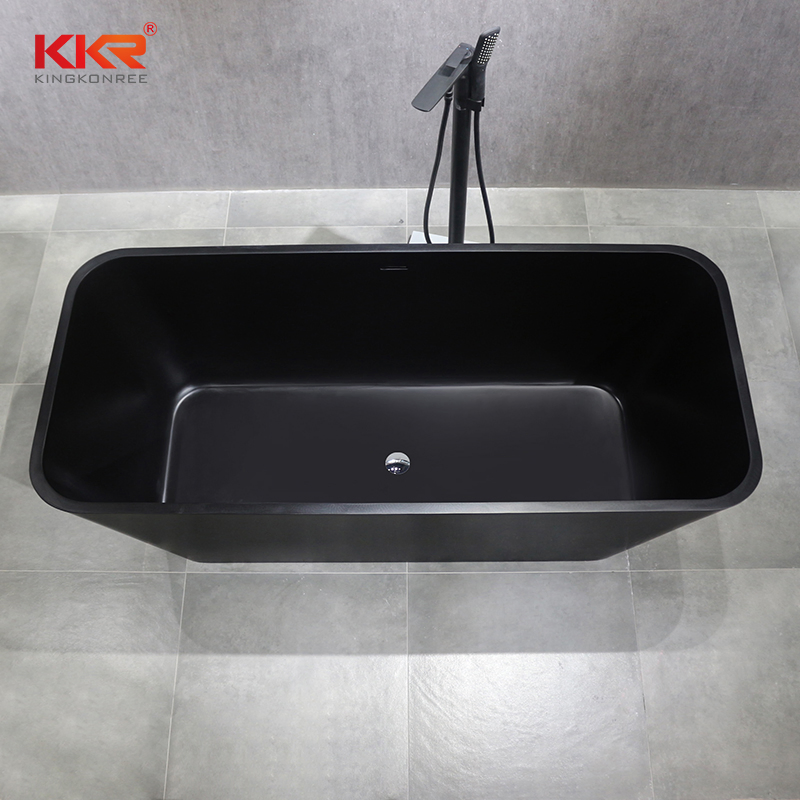 Artificial Stone Small Size Freestanding Bathtub Bathroom Soaking Tub