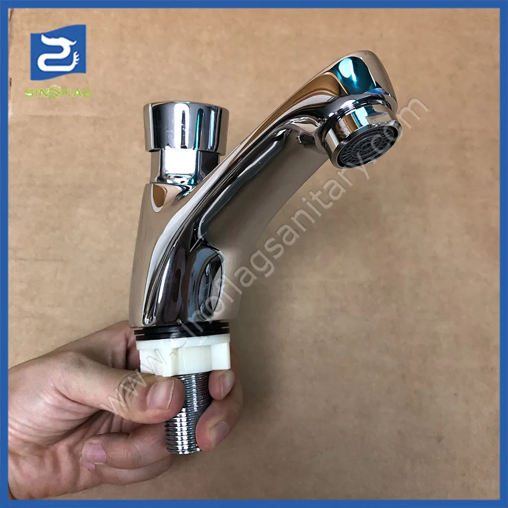 Automatic Push Water Saving Faucet Time Delay Taps for Public Toilet