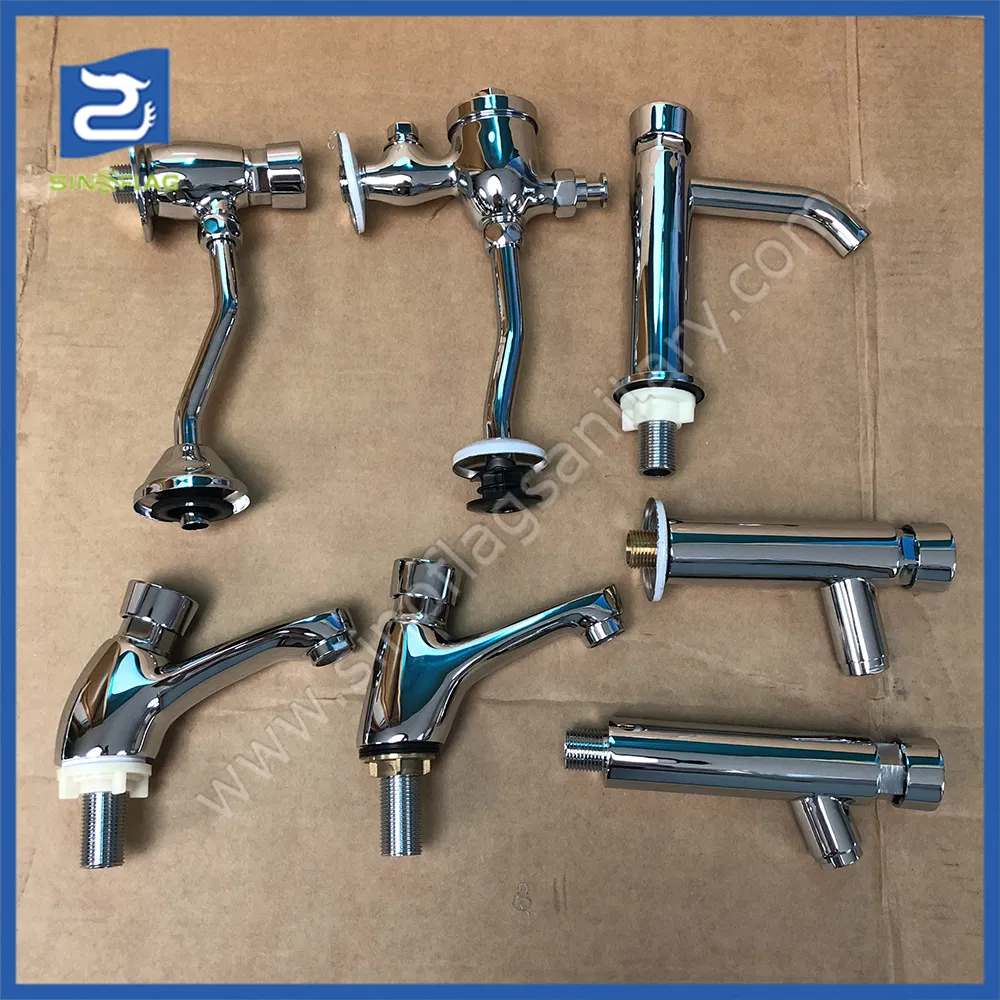 Automatic Push Water Saving Faucet Time Delay Taps for Public Toilet