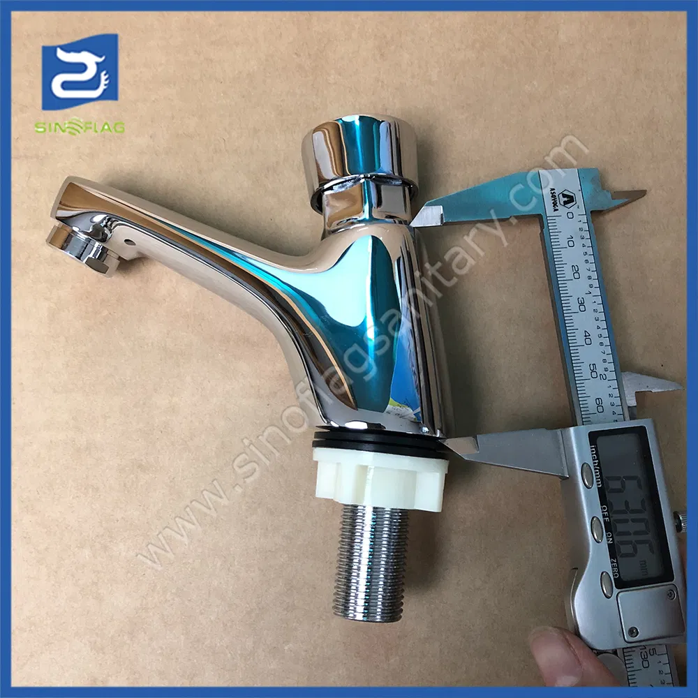 Automatic Push Water Saving Faucet Time Delay Taps for Public Toilet