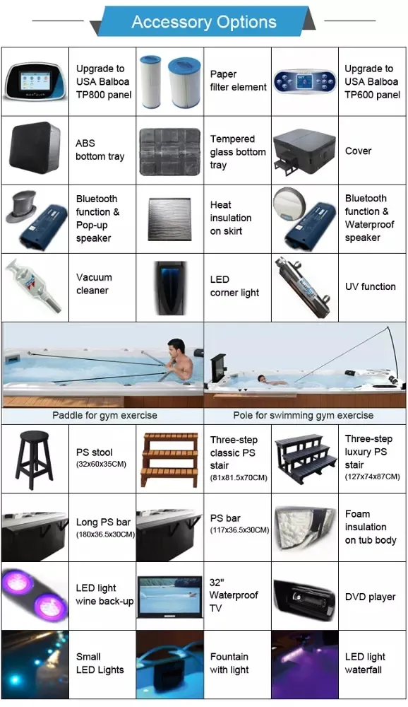 Balboa Whirlpool Massage Acrylic Jacuzzi Outdoor SPA Hot Tub M-3341