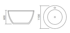 Bathroom Soaking Tubs Small Deep Round Bathtub