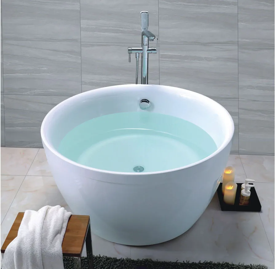 Bathroom Soaking Tubs Small Deep Round Bathtub