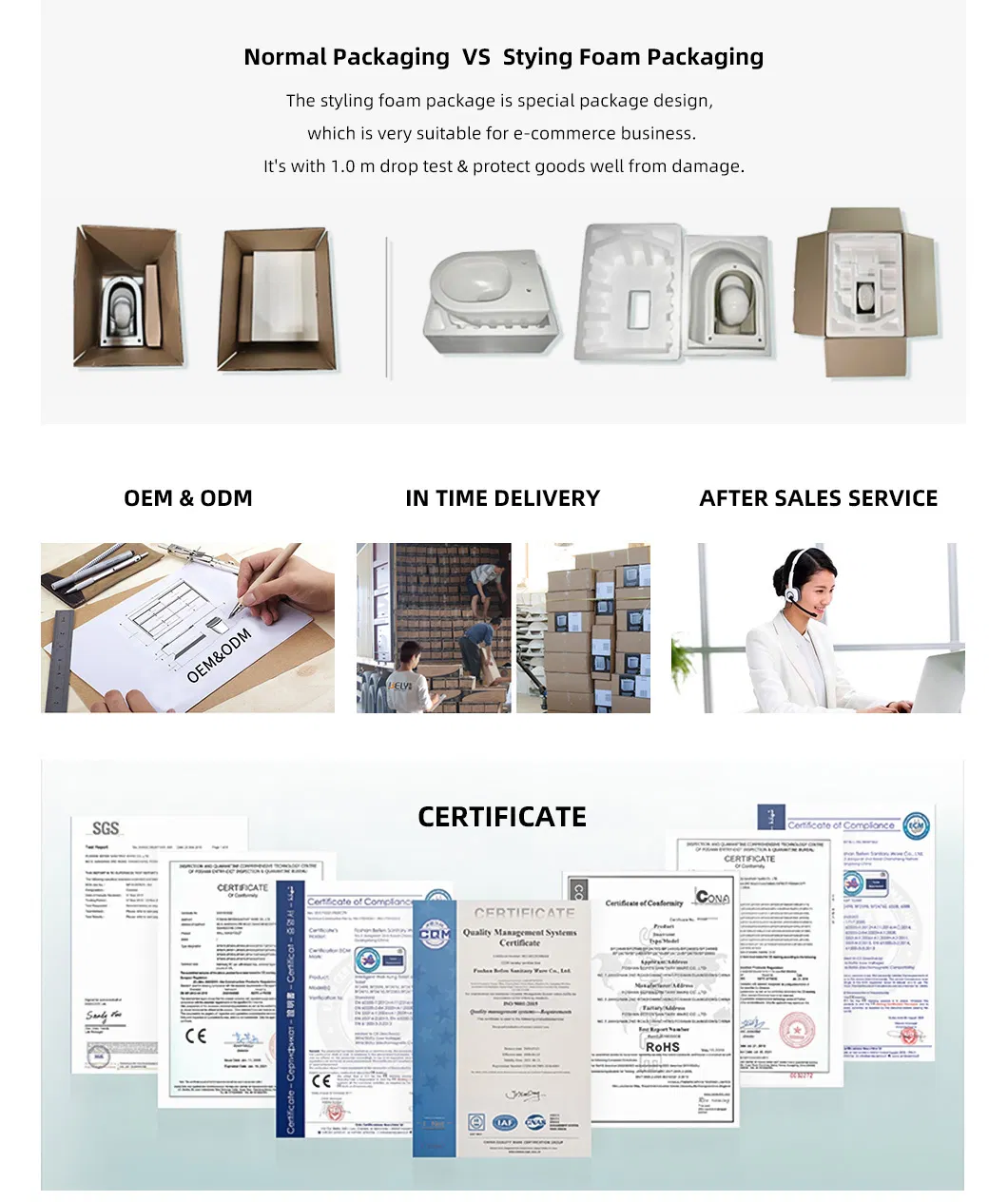 Bathroom Vessel Sink and Pop up Drain Combo, Rectangle Above Counter White Porcelain Ceramic Bathroom Vessel Vanity Sink Washing Art Basin, Overflow Type