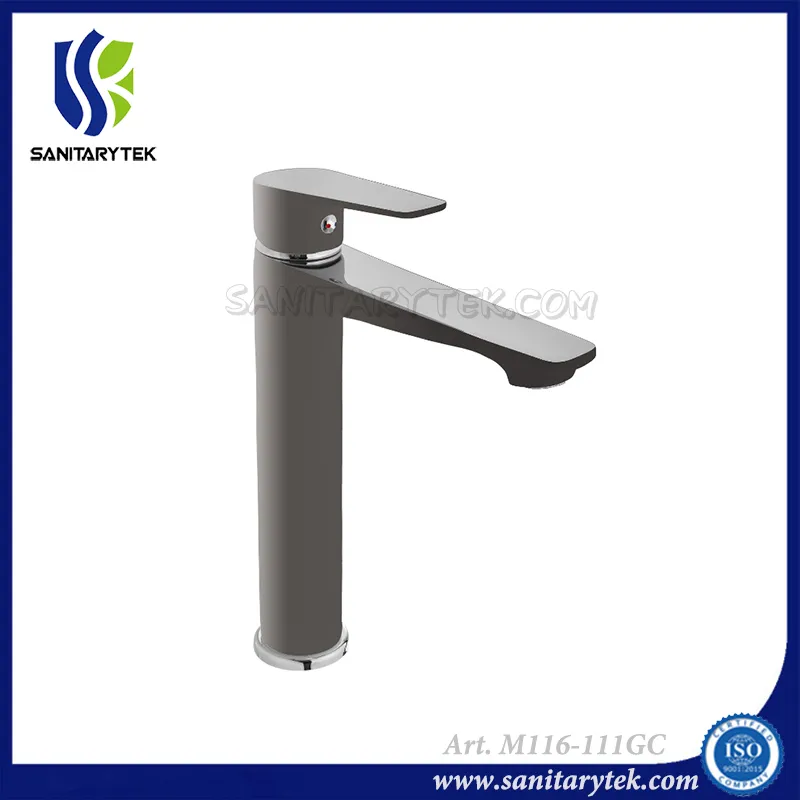 Black Matte Extended Single Lever Basin Mixer Faucet (M116-111GC)