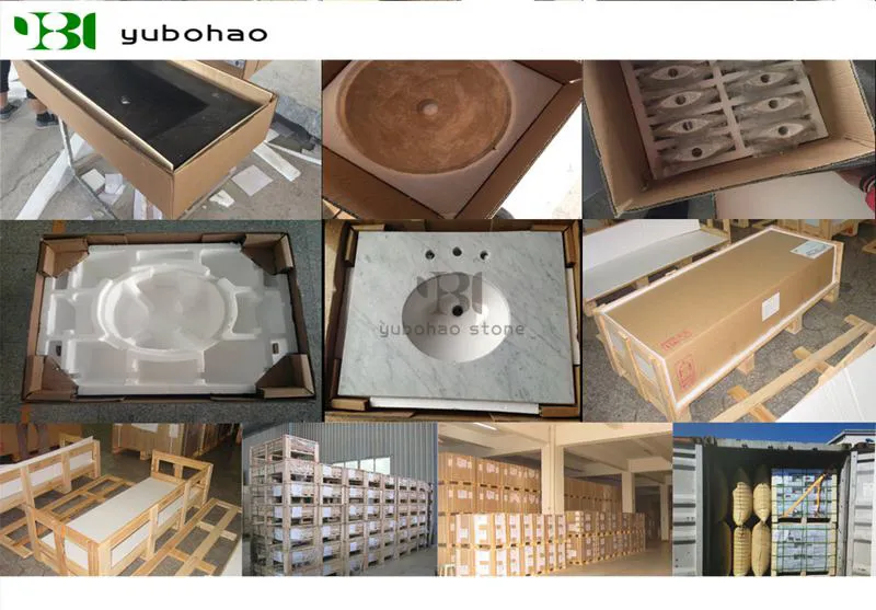 Blue Stone/Bianco Carrara Bowls, Wholesale Stone Vessel Sinks, Distributed Farm Basins, Factory Nature Stone Sinks, Manufactured Square Wash Basins
