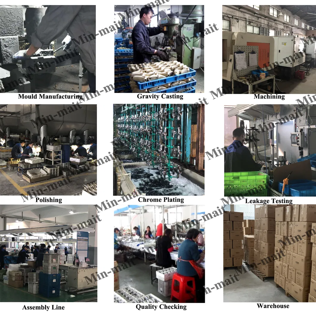 Brass Kitchen Sink Faucet Classic Mixer Chrome Plated Hy-61002