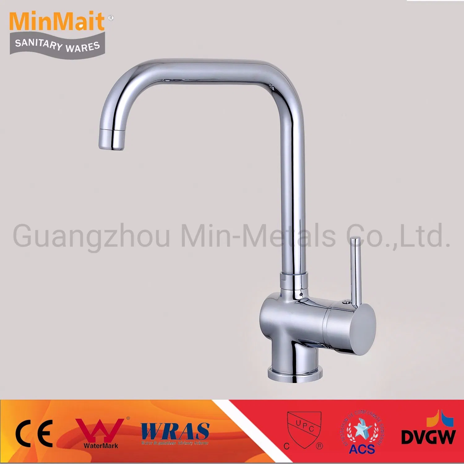 Brass Kitchen Sink Faucet Classic Mixer Chrome Plated Hy- 61002