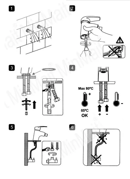 Brass Kitchen Sink Faucet Classic Mixer Chrome Plated Hy-61002