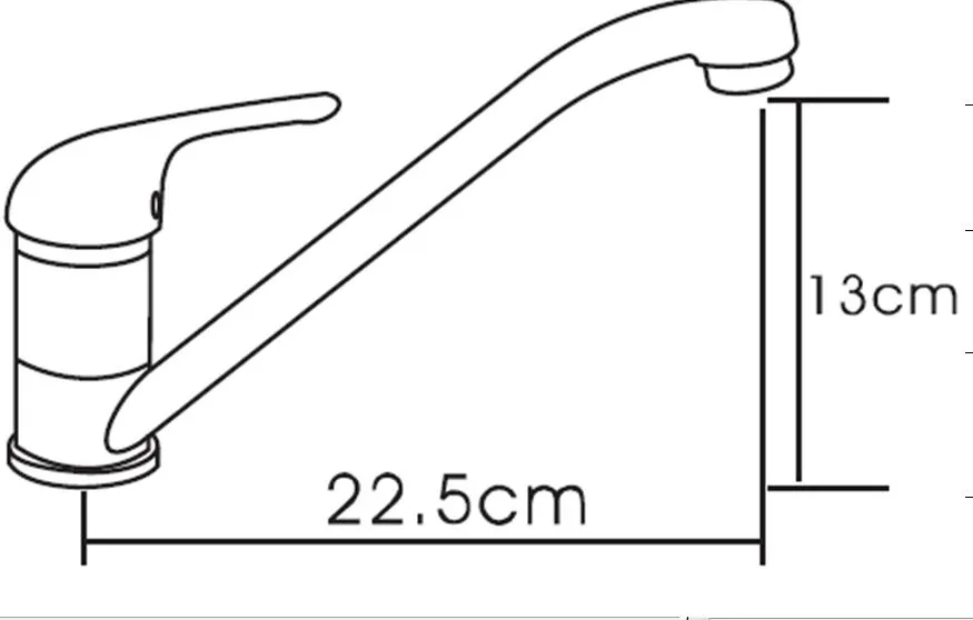 Ce Standard Modern Chrome Brass Kitchen Mixer (HD3509)