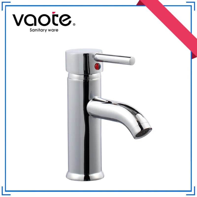 Cheap Brass Hotel Bathroom 25cm Height Basin Mixer Faucet (VT13002)