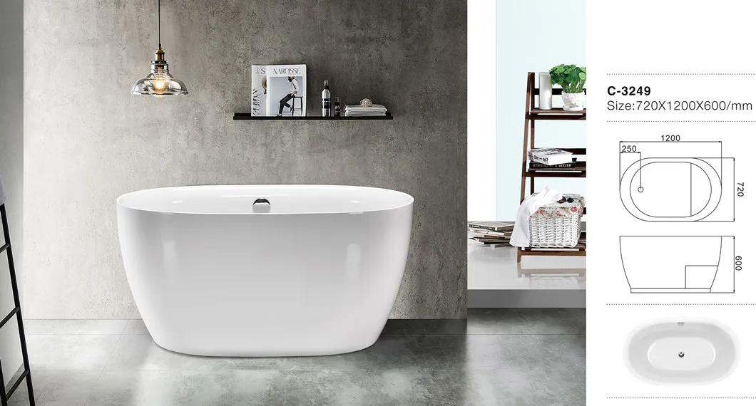 Cheap Small Mini Baby Kids Acrylic Portable Freestanding Bathtub