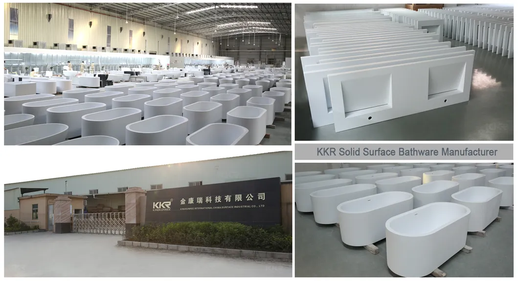 China Custom Man Made Wholesale Freestanding Stone Acrylic Bathtub