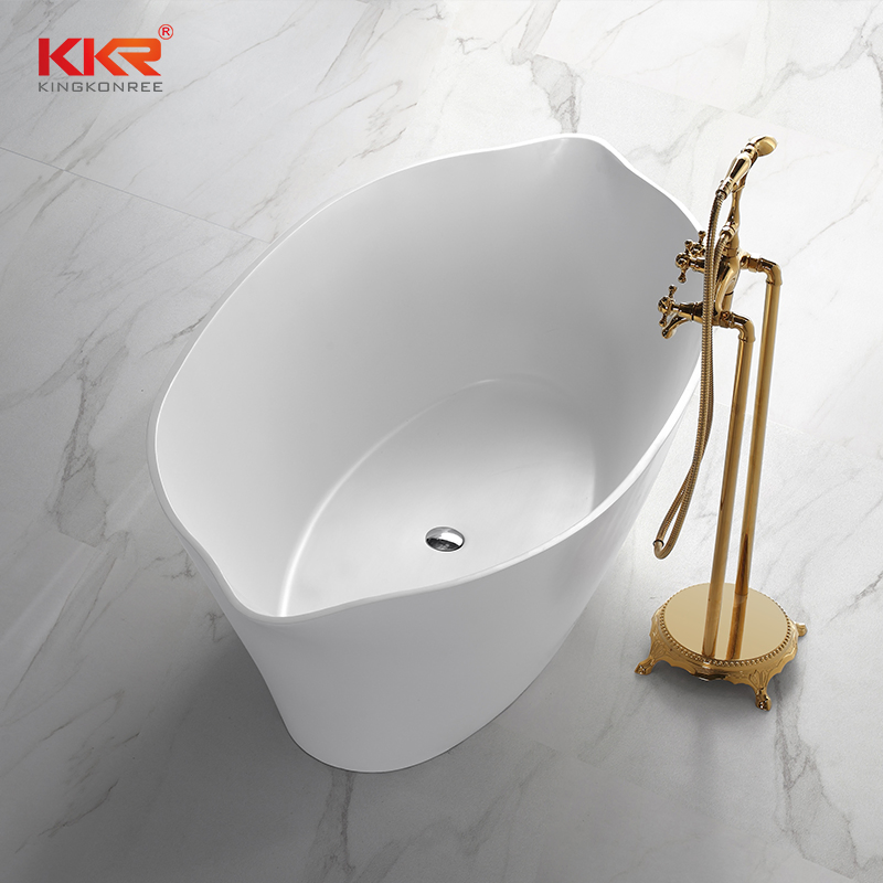 China Custom Man Made Wholesale Freestanding Stone Acrylic Bathtub