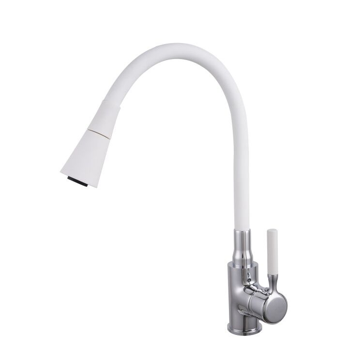 Chrome Finished Silicone Hose Kitchen Faucet Odn-41