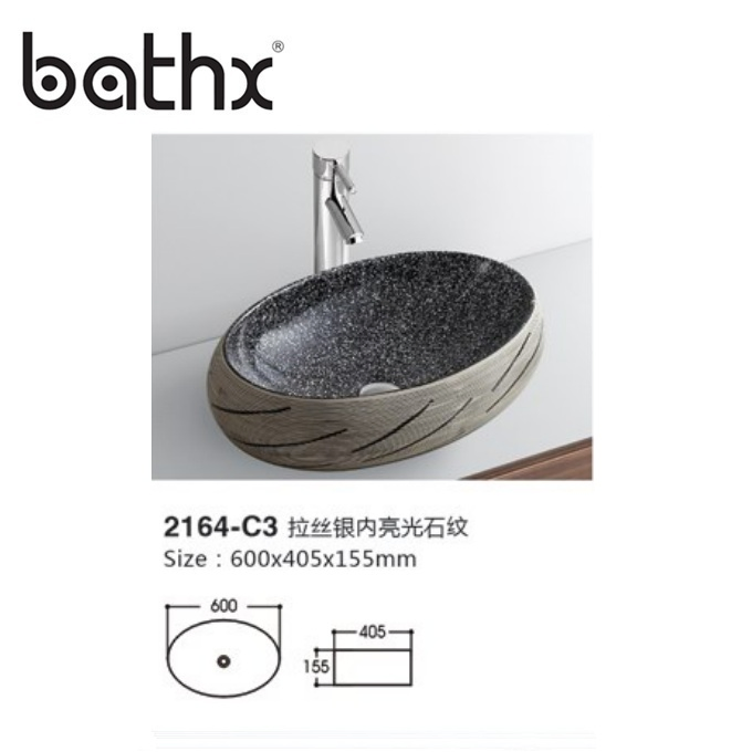 Colored Artistic Wash Basin Bathroom Lavabo Porcelain Basin
