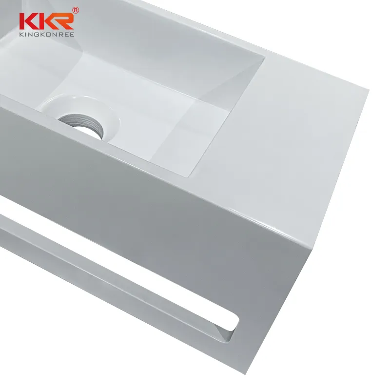 Corian Basin Small Corner Solid Surface Stone Glacier White Basin