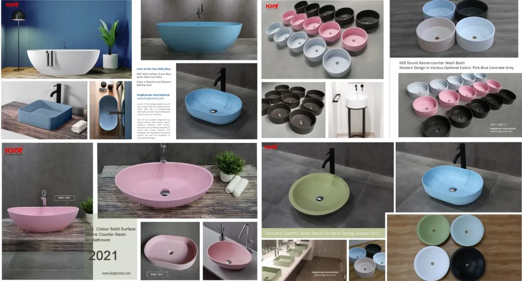 Corian Solid Surface Bathroom Sink Wash Basin