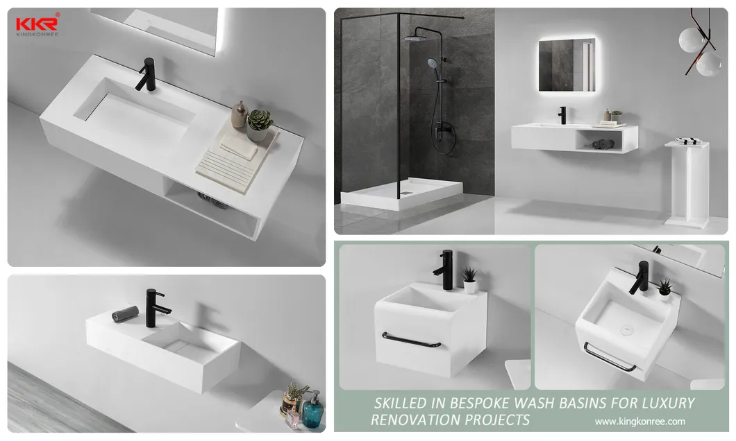 Corian Solid Surface Bathroom Sink Wash Basin