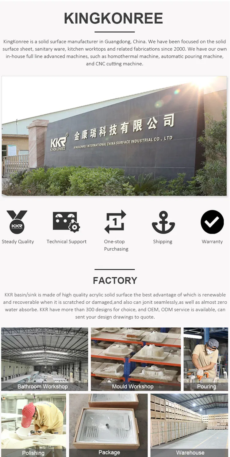 Corian Solid Surface Bathroom Sink Wash Basin