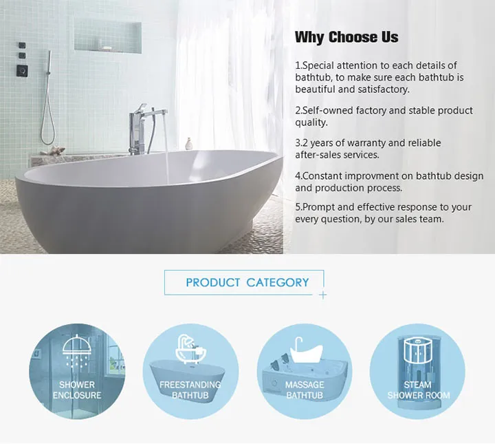 Corner Oval Shape Acrylic Soaking Fiberglass Freestanding Bathtub (LT-2B)