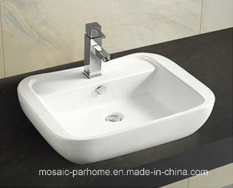 Countertop Ceramic Washing Basin Single Bowl Sink 5039