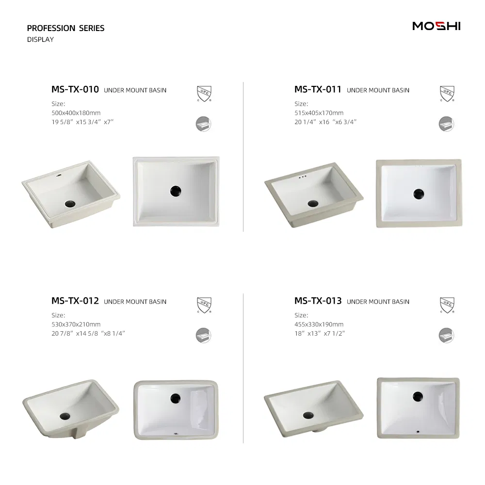 Cupc Certificate Oval Vanity Sink Porcelain Ceramic Basin Undermount Sink