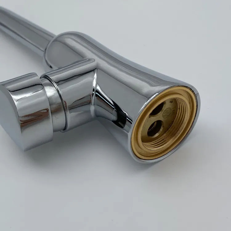 Deck Mounted Ceramic Chrome Wash Basin Faucet