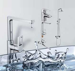Double Handle Brass Kitchen Sink Faucet With Drinking Water( H23 -100-STST)
