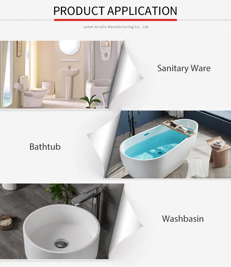 Economical and Practical Sanitary Cast Acrylic Sheet with Customized Picture Size