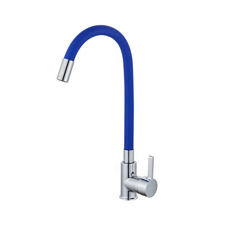 European Popular 360 Degree Rotatable Red Kitchen Faucet with Flexible Hose for Sale