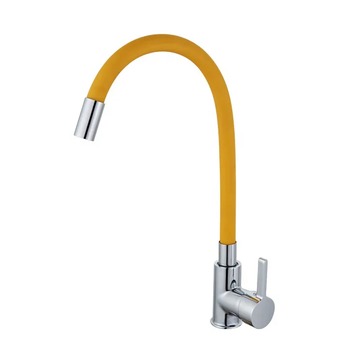 European Popular 360 Degree Rotatable Red Kitchen Faucet with Flexible Hose for Sale