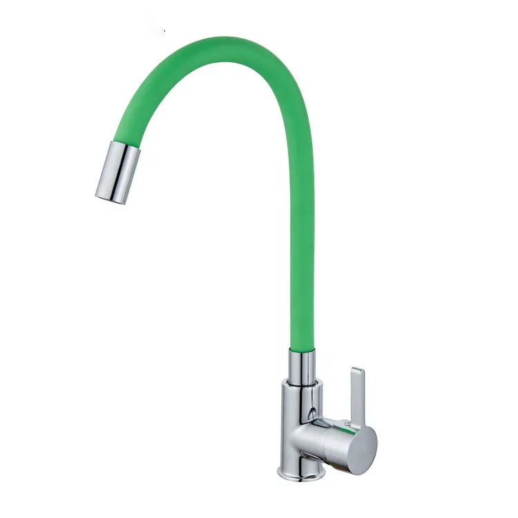 European Popular 360 Degree Rotatable Red Kitchen Faucet with Flexible Hose for Sale