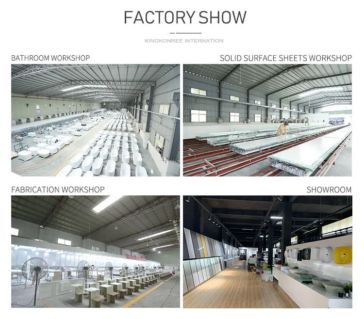 European Stylish Round Shape Solid Surface Bathroom Sink Basin