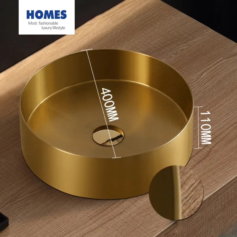 Factory Supply Non-Seepage Water Stainless Steel Bathroom Water Vessel Sink