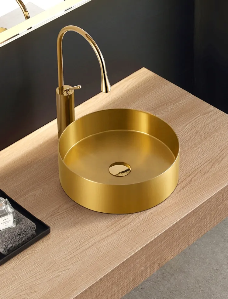Factory Supply Non-Seepage Water Stainless Steel Bathroom Water Vessel Sink