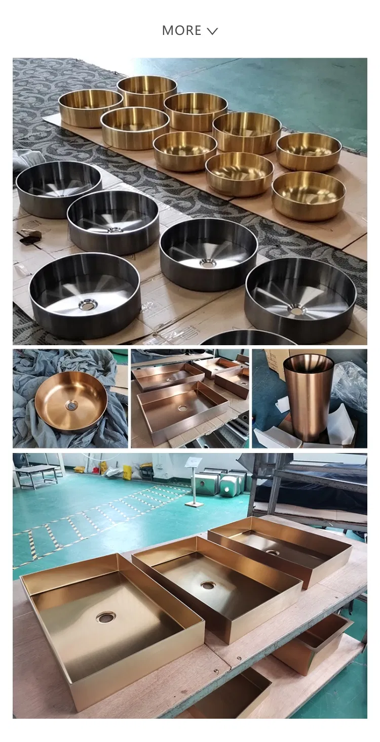 Factory Supply Non-Seepage Water Stainless Steel Bathroom Water Vessel Sink